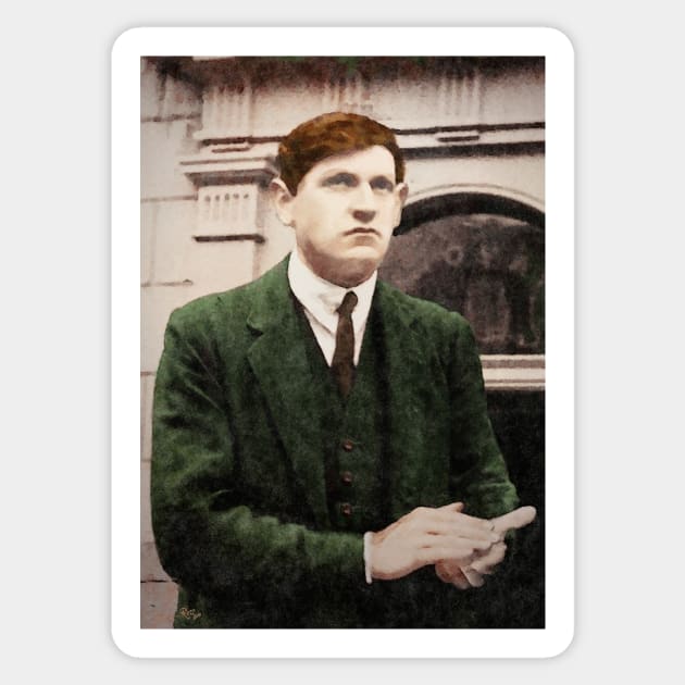 Michael Collins, Skibbereen, 1922 Sticker by DeaglanStudio